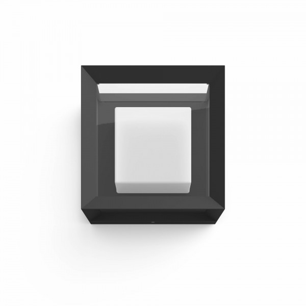 Philips HUE Econic LED Wandleuchte, quadratisch, schwarz