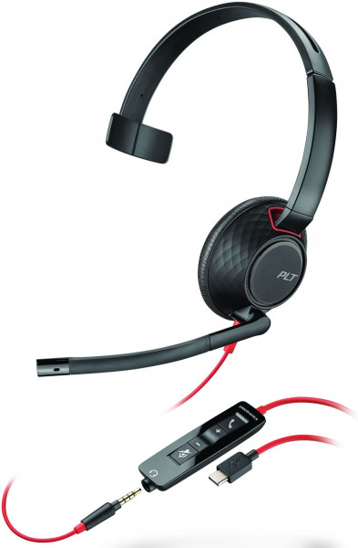 Poly Headset Blackwire C5210 Mono USB-C/A & 3,5 mm