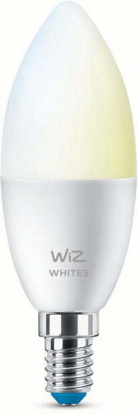 WiZ White 40W E14 Kerzenform Tunable matt Doppelpack