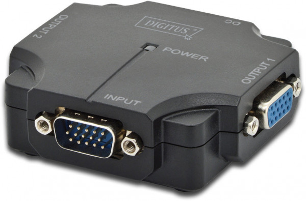 DIGITUS VGA Splitter HDSUB 15/M auf 2x HDSUB 15/F 1920x1080