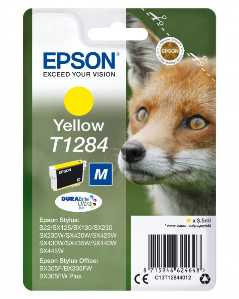 Epson Tintenpatrone T128 Gelb (3,5ml)