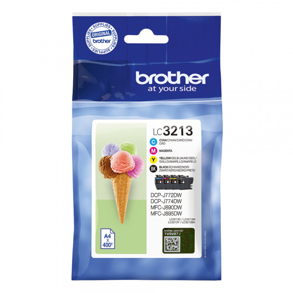 Brother Tintenpatronen LC-3213 Multipack (je 1x BK/M/C/Y)