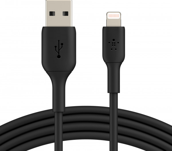 Belkin Lightning Lade/Sync Kabel PVC mfi zertifiziert 1m black