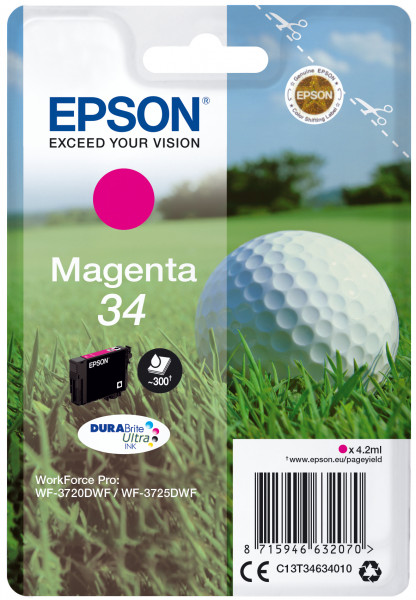 Epson Tintenpatrone 34 Magenta (4,2ml)