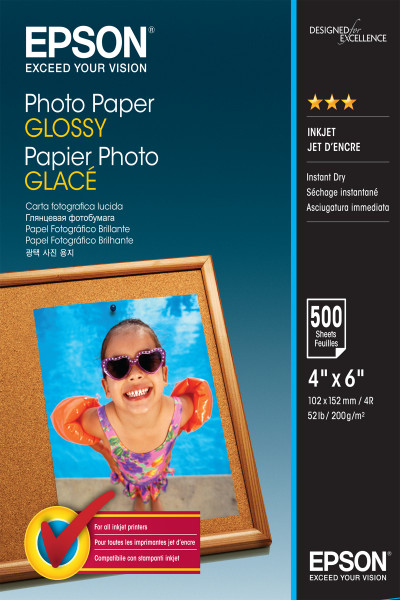 Epson Fotopapier glänzend C13S042549 (10x15cm-500Blatt)