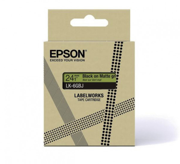 EPSON 18mm grün schwarz LK5GBJ Schriftband matt 8m