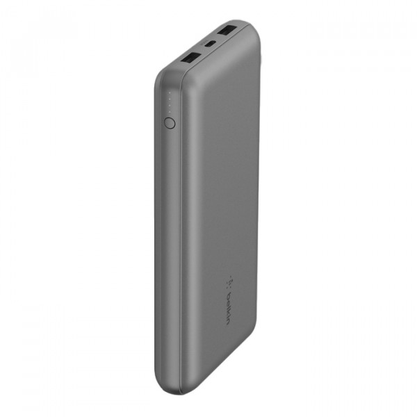 Belkin BOOST CHARGE Powerbank, 20.000mAh 15W, USB-A & -C, grau