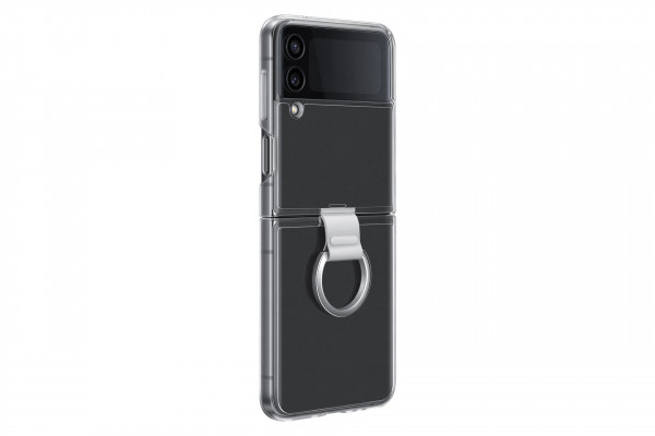 Samsung Clear Cover with Ring für Galaxy Z Flip4, Transparent