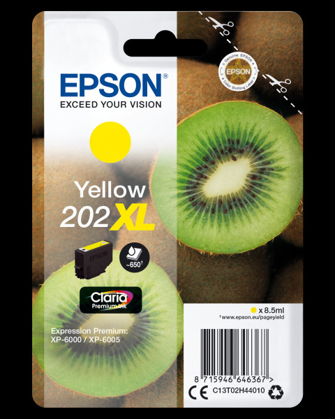 Epson Tintenpatrone 202XL Gelb (8,5ml)