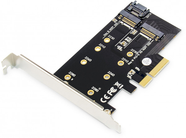 DIGITUS M.2 NGFF / NVMe SSD PCI Express 3.0 (x4) Add-On Karte