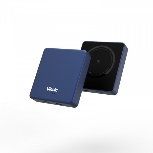 Vinnic MANA Magnetic Wireless Powerbank 8.000mAh, blue