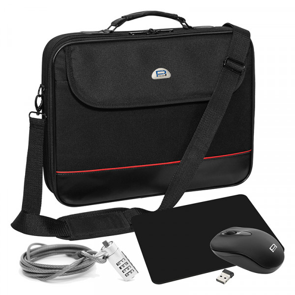 PEDEA Laptop Starterset Trendline 46,7cm (18,4"), schwarz