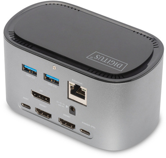 DIGITUS 11-Port USB-C Dock 2xHDMI,DP, 4xUSB-A,2xUSB-C, RJ45