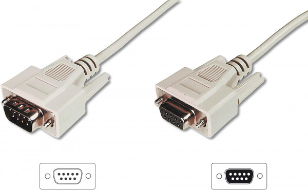 DIGITUS Datatransfer Verlängerungsk. D-Sub9/St, D-Sub9/Bu 2.0m