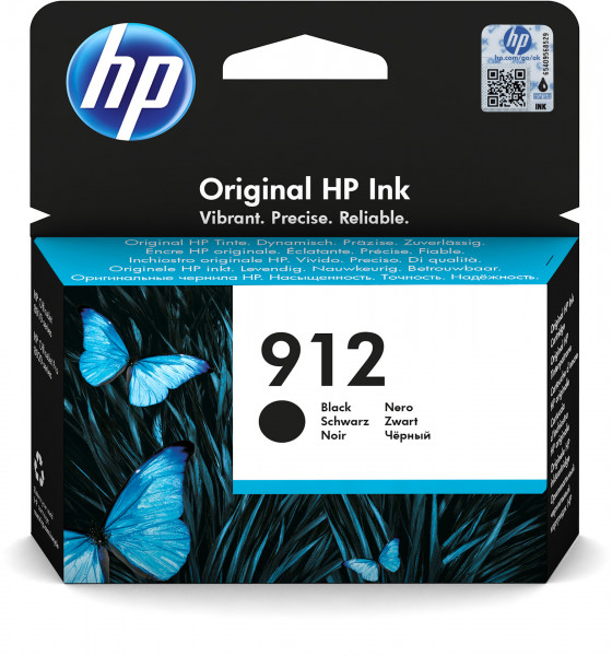 HP Tintenpatrone Nr. 912 3YL80AE Schwarz (ca. 300 Seiten)
