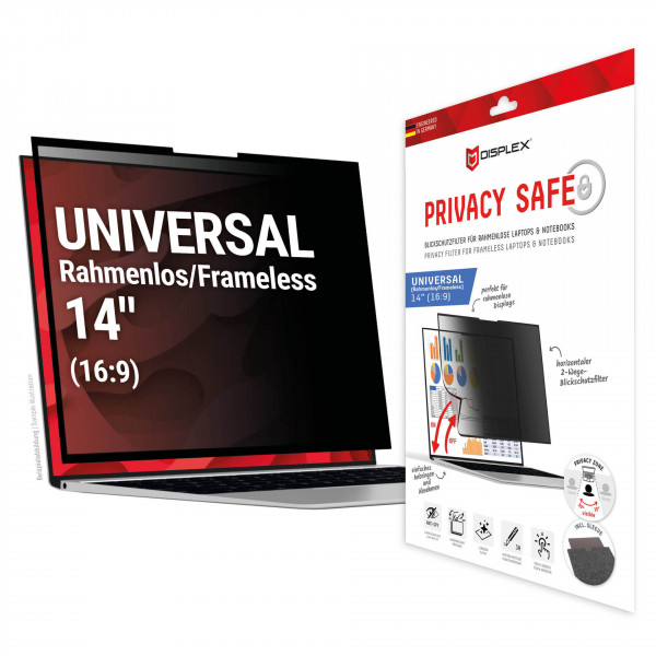 DISPLEX Privacy Safe Uni (randlos) 14", 16:9