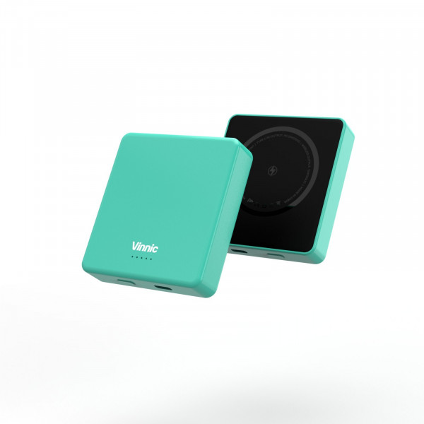 Vinnic MANA Magnetic Wireless Powerbank 8.000mAh, blue