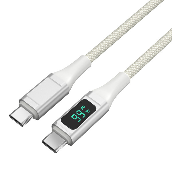 4smarts USB-C auf USB-C Kabel DigitCord 100W 1,5m, weiß