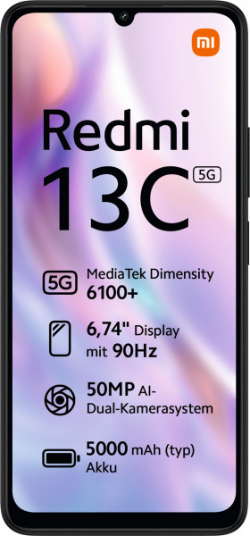 Xiaomi Redmi 13C 5G schwarz Telekom