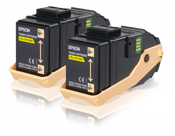 Epson Toner S050606 Doppelpack für AL-C9300N Gelb