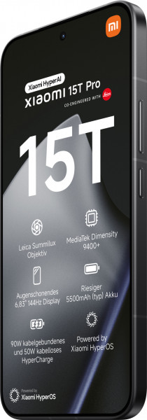 Xiaomi 15T Pro 512GB Black Telekom