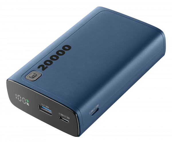 Cellularline Power Bank Elite 20000 PD Blue