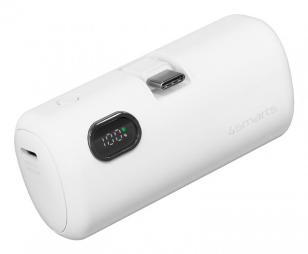 4smarts Powerbank PicoFold 5000mAh 22.5W, weiß