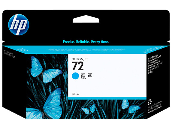 HP 72 Cyan DesignJet Druckerpatrone, 130 ml