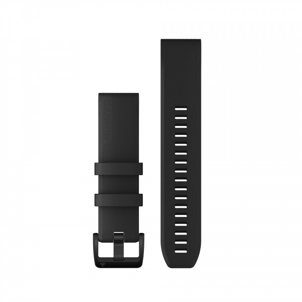 Garmin QuickFit® 22-Uhrenarmbänder - Silikon Schwarz/Schwarz