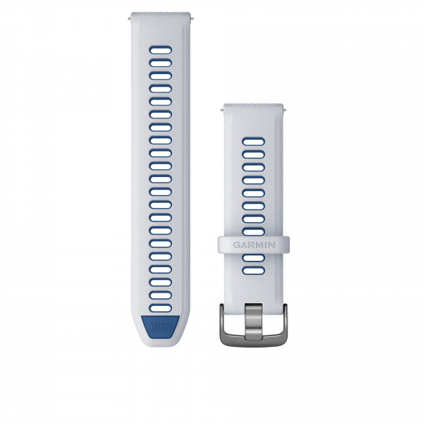 Garmin Schnellwechsel-Silikon-Armband 22 mm Weiss/Dunkelblau