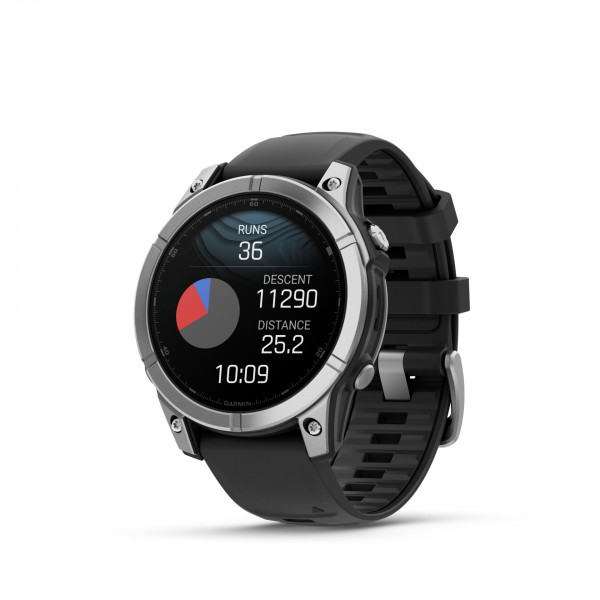 Garmin FENIX E - 47 mm AMOLED Schwarz/Silber