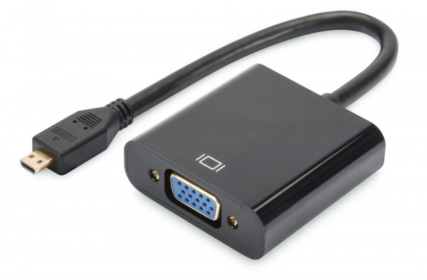 DIGITUS Micro HDMI auf VGA Konverter Adapter Typ D - VGA