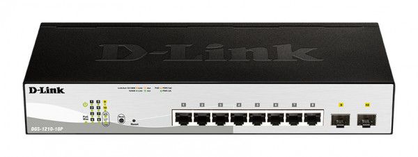 D-Link DGS-1210-10P/ME 10-Port PoE Smart Mgd. ME GB Switch