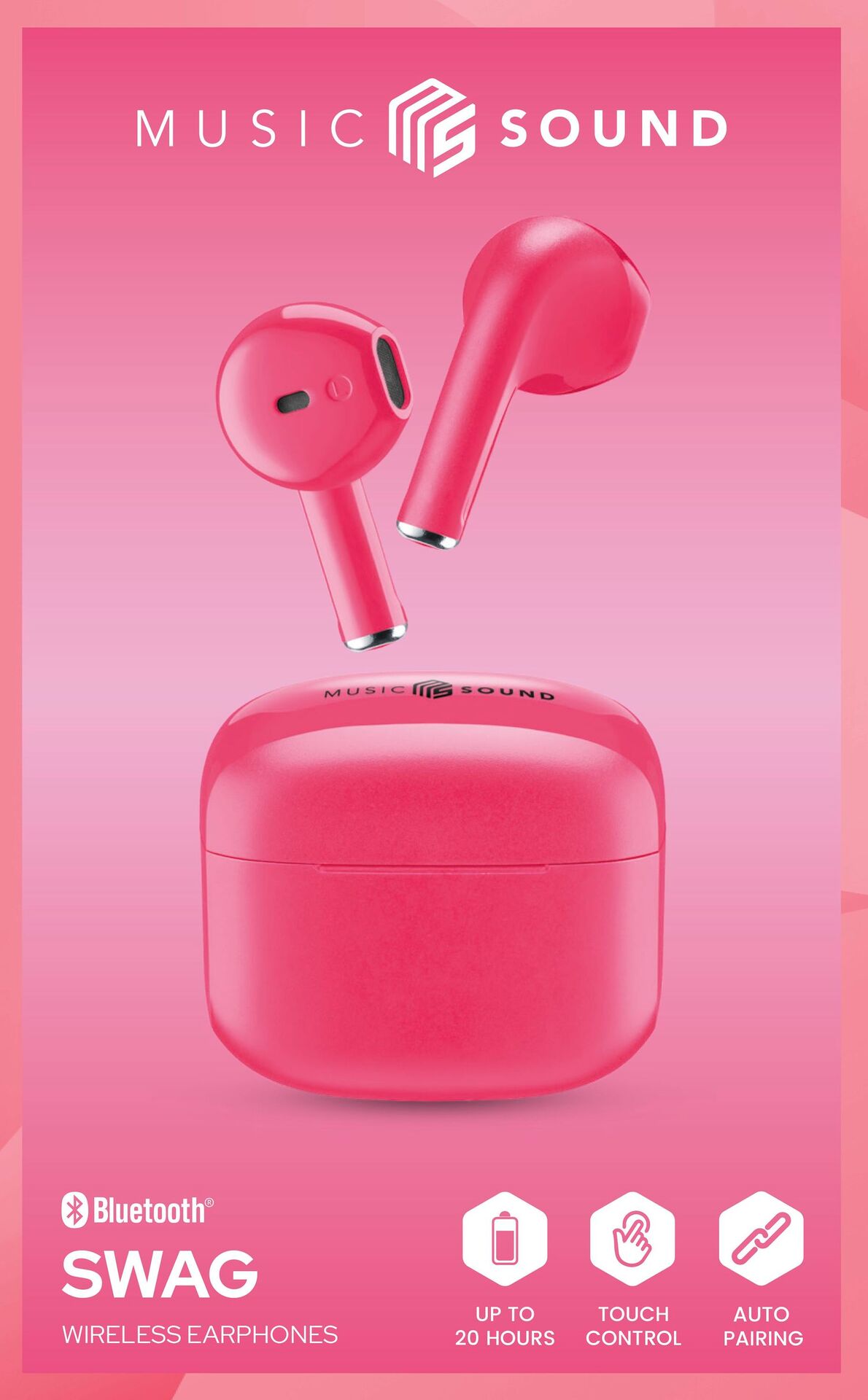 Pink SWAG MS Kopfhörer Cellularline aetka Shop | BT