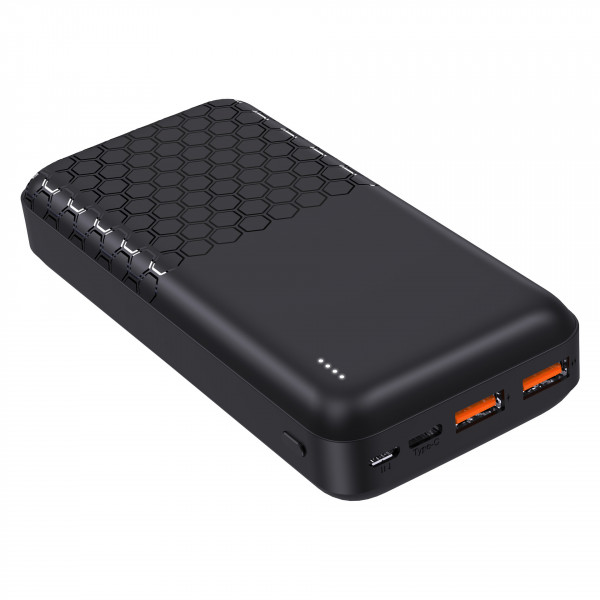 PEDEA Powerbank 20.000mAh "Trend", schwarz