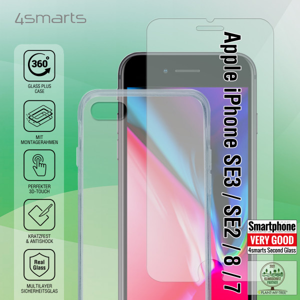 4Smarts 360° Protection Set X-Pro Clear iPhone 8/ SE 20/ SE 22