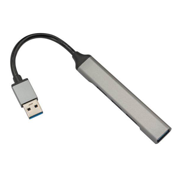 4smarts 4in1 Hub USB-A > 3x USB-A 2.0, 1x USB-A 3.0, spacegrau