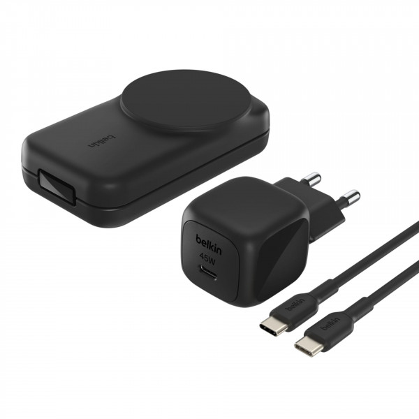 Belkin UltraCharge 25 Watt Qi2 3-in-1 Ladestation, schwarz