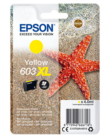 Epson Tintenpatrone 603XL gelb (4ml)