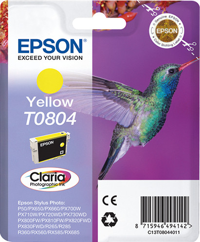 Epson Tintenpatrone T080 Gelb (7,4ml)