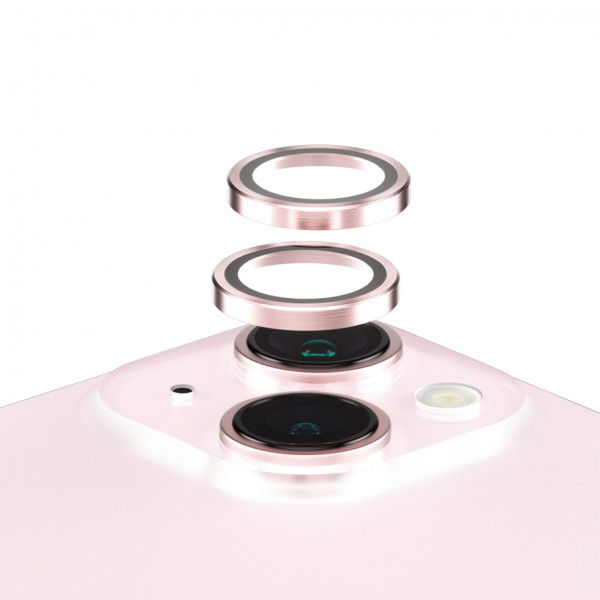 PanzerGlass Hoops Camera Protector iPhone 15, 15 Plus Pink