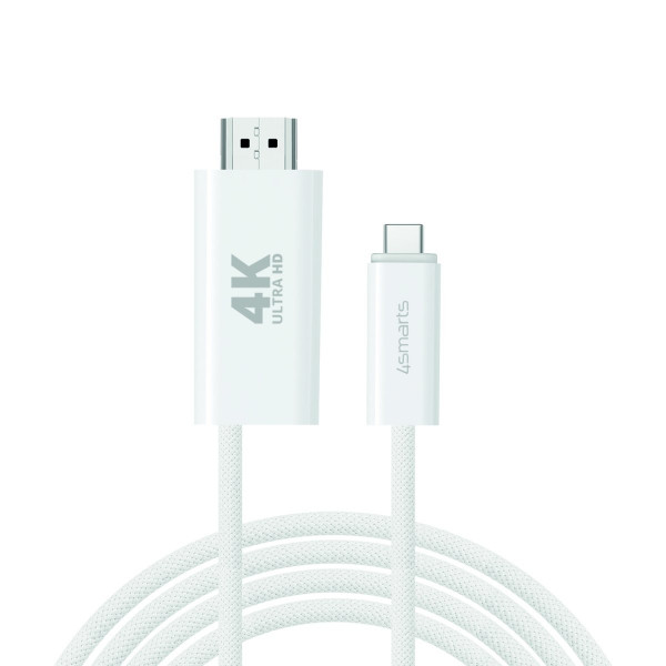 4smarts USB-C auf HDMI Kabel PD 2m, weiß