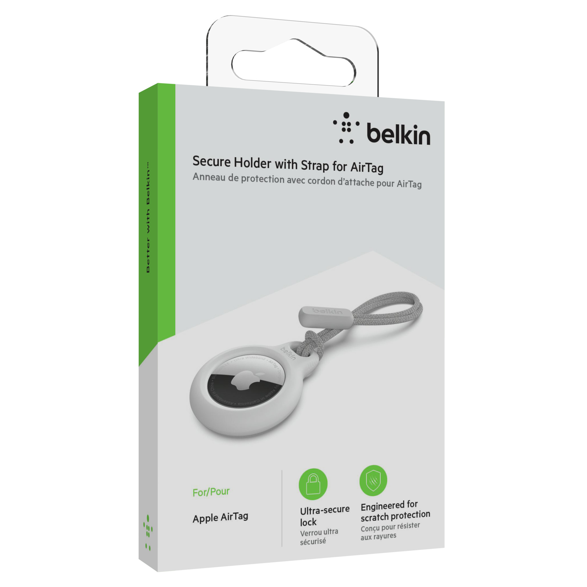 Belkin weiß aetka Schlaufe Holder Secure AirTag, Apple Shop | mit für